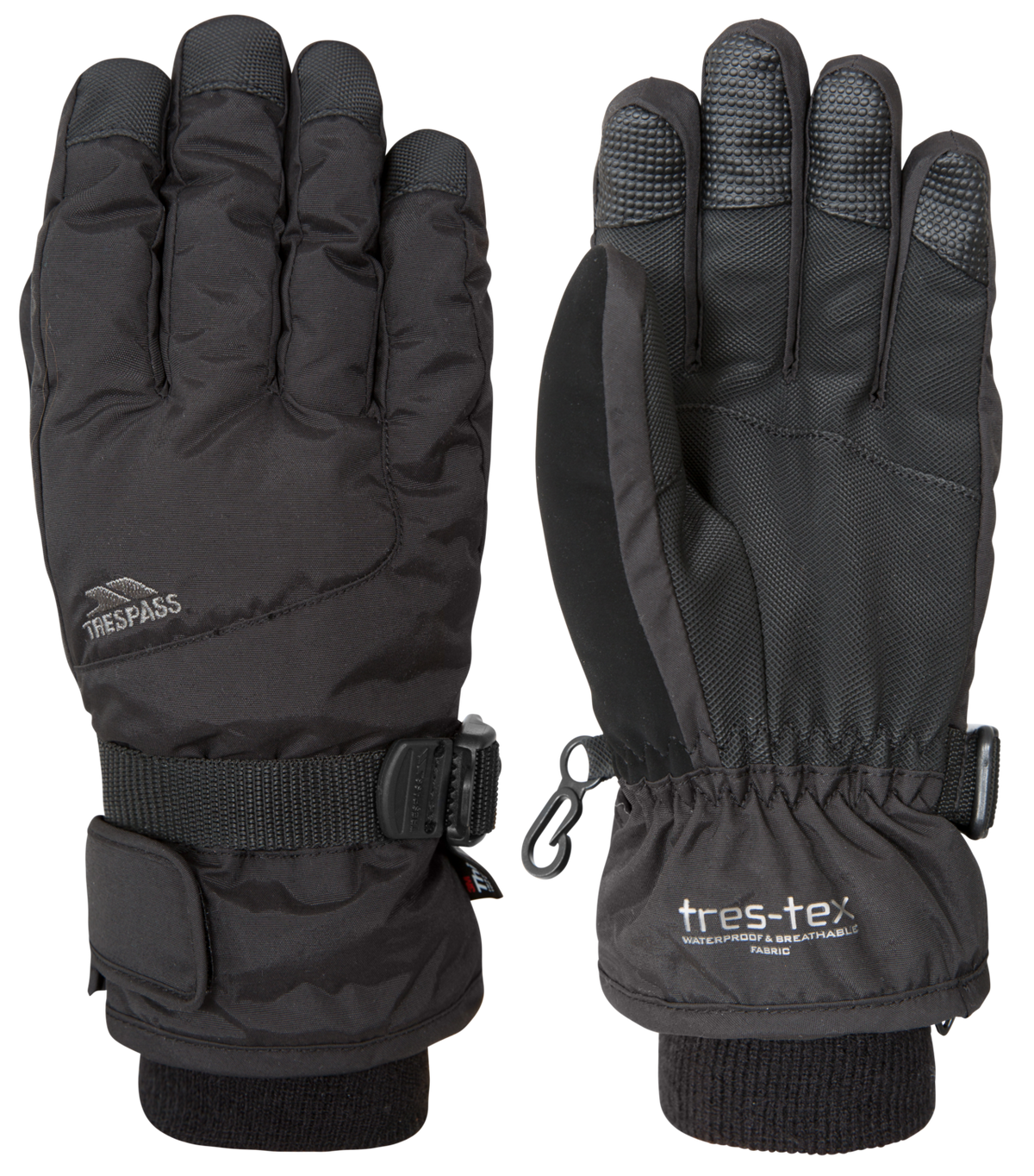 Tresspass ERGON II - KIDS GLOVES - BLACK