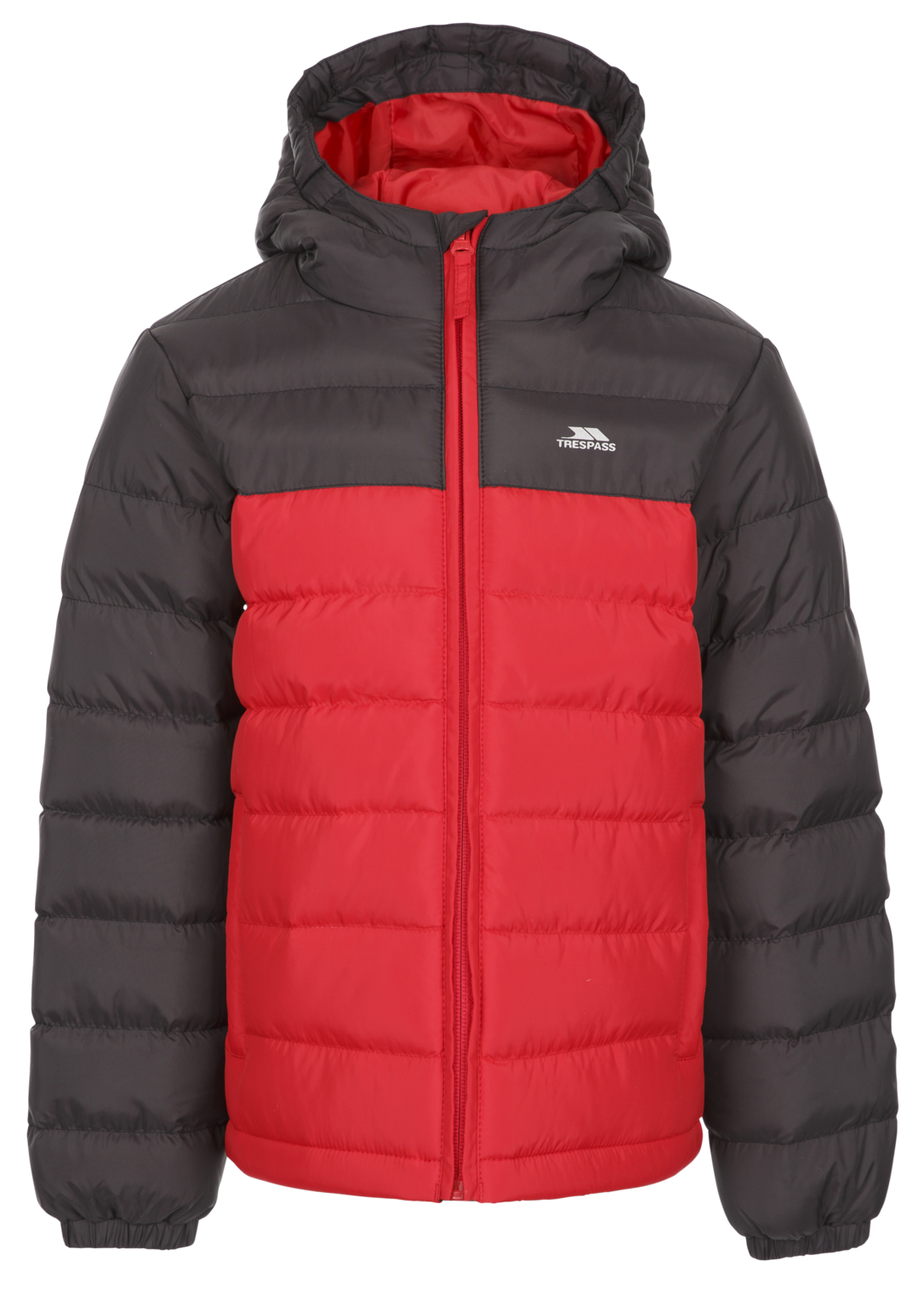 Tresspass OSKAR B - KIDS PADDED JKT - RED