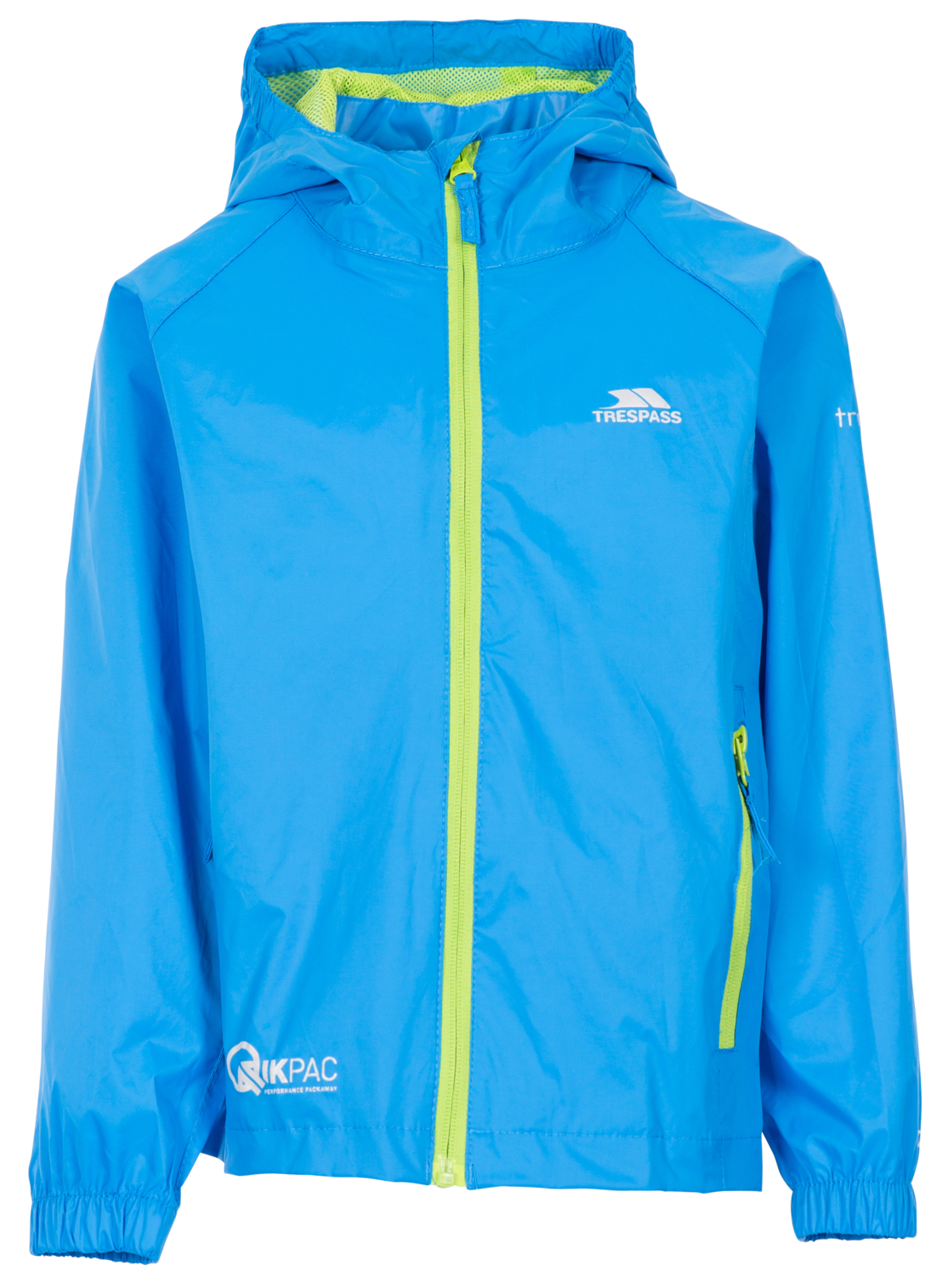 Tresspass QIKPAC JACKET - UNISEX KIDS PACKAWAY JKT - COBALT