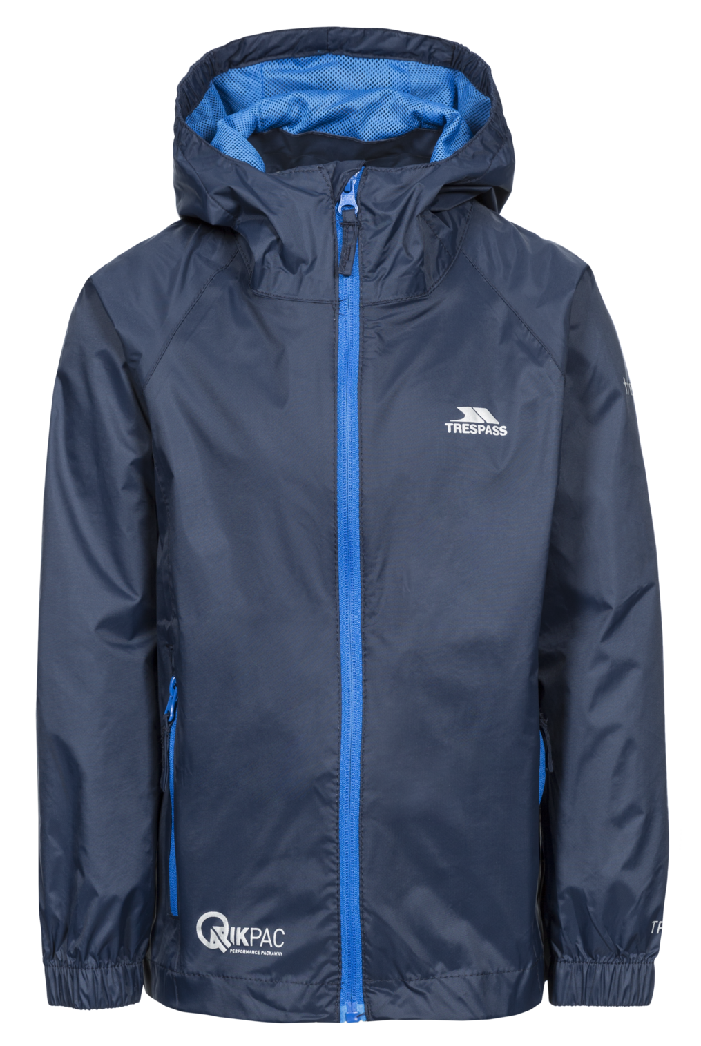 Tresspass QIKPAC JACKET - UNISEX KIDS PACKAWAY JKT - NAVY