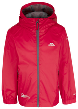 Tresspass QIKPAC JACKET - UNISEX KIDS PACKAWAY JKT - RED