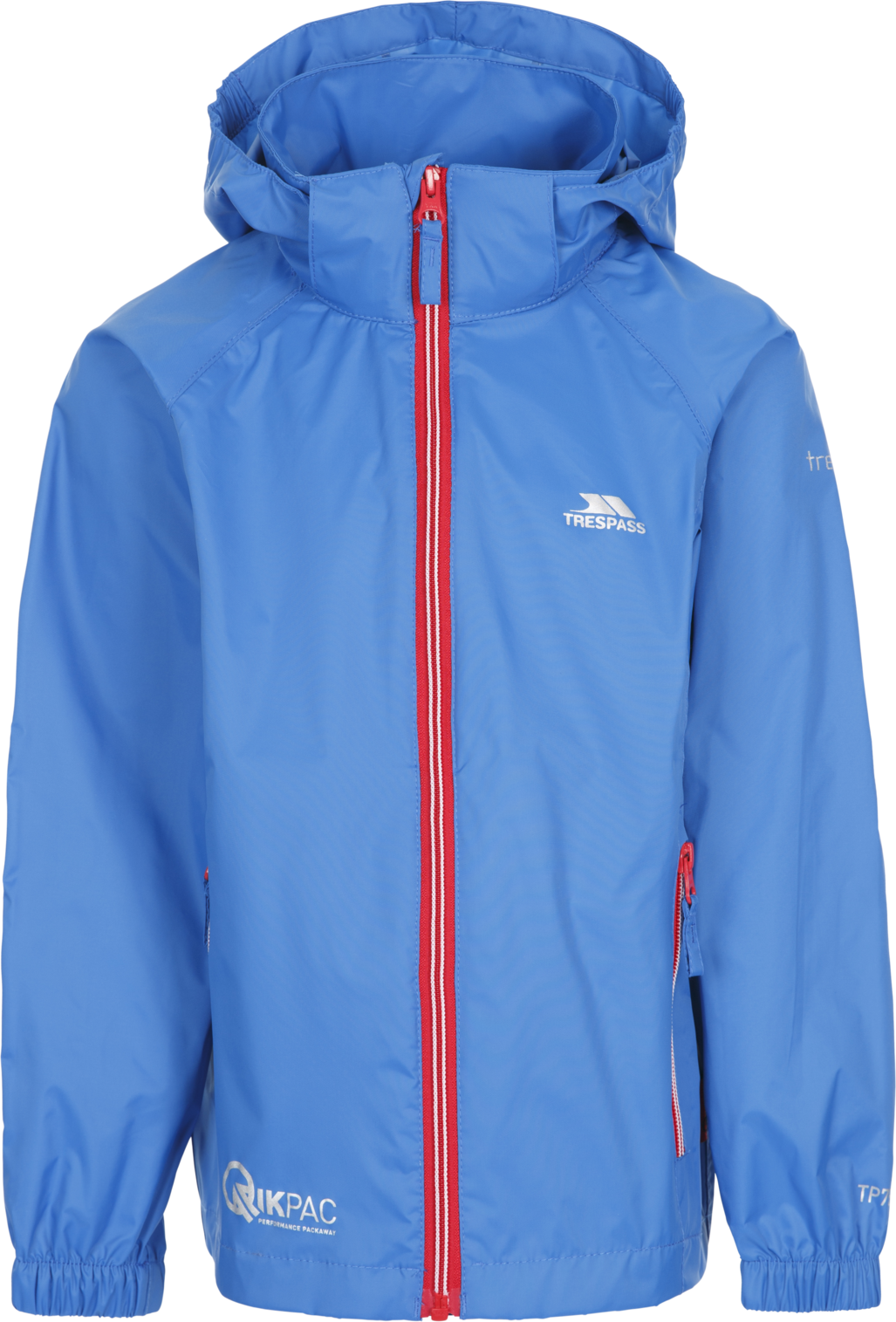 Tresspass QIKPAC X - UNISEX KIDS PACKAWAY JKT - BLUE