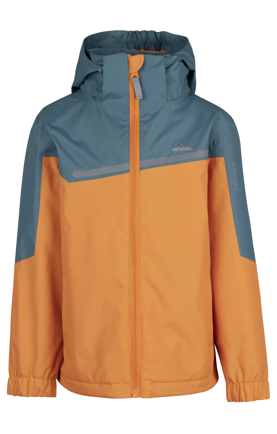 Tresspass SUBMERGED - UNISEX KIDS RAINWEAR JACKET - TP50 - PUMPKIN SPRUCE