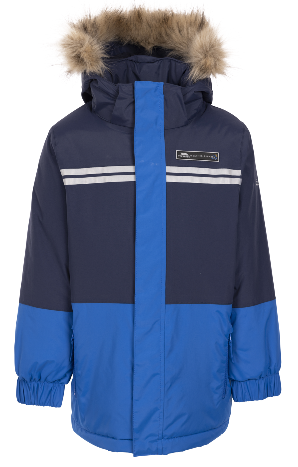 Tresspass LAYTONE - UNISEX KIDS RAINWEAR JACKET - NAVY BLUE