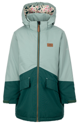 Tresspass OLETA - UNISEX KIDS RAINWEAR JACKET - TEAL MIST