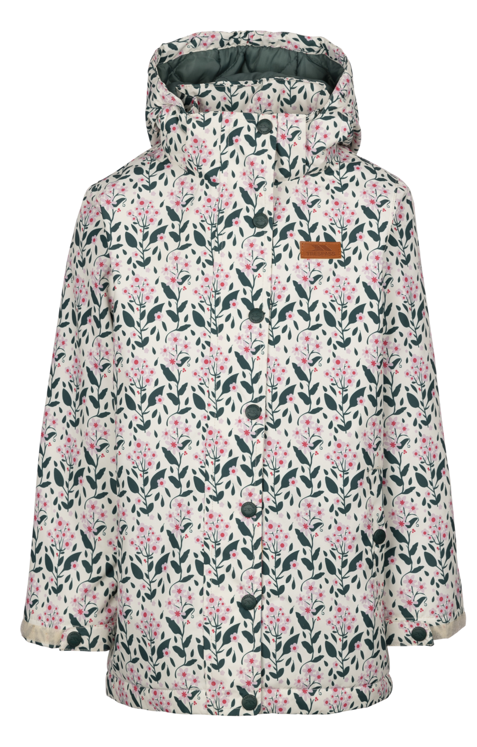 Tresspass RAINSTONE - UNISEX KIDS RAINWEAR JACKET - CREAM