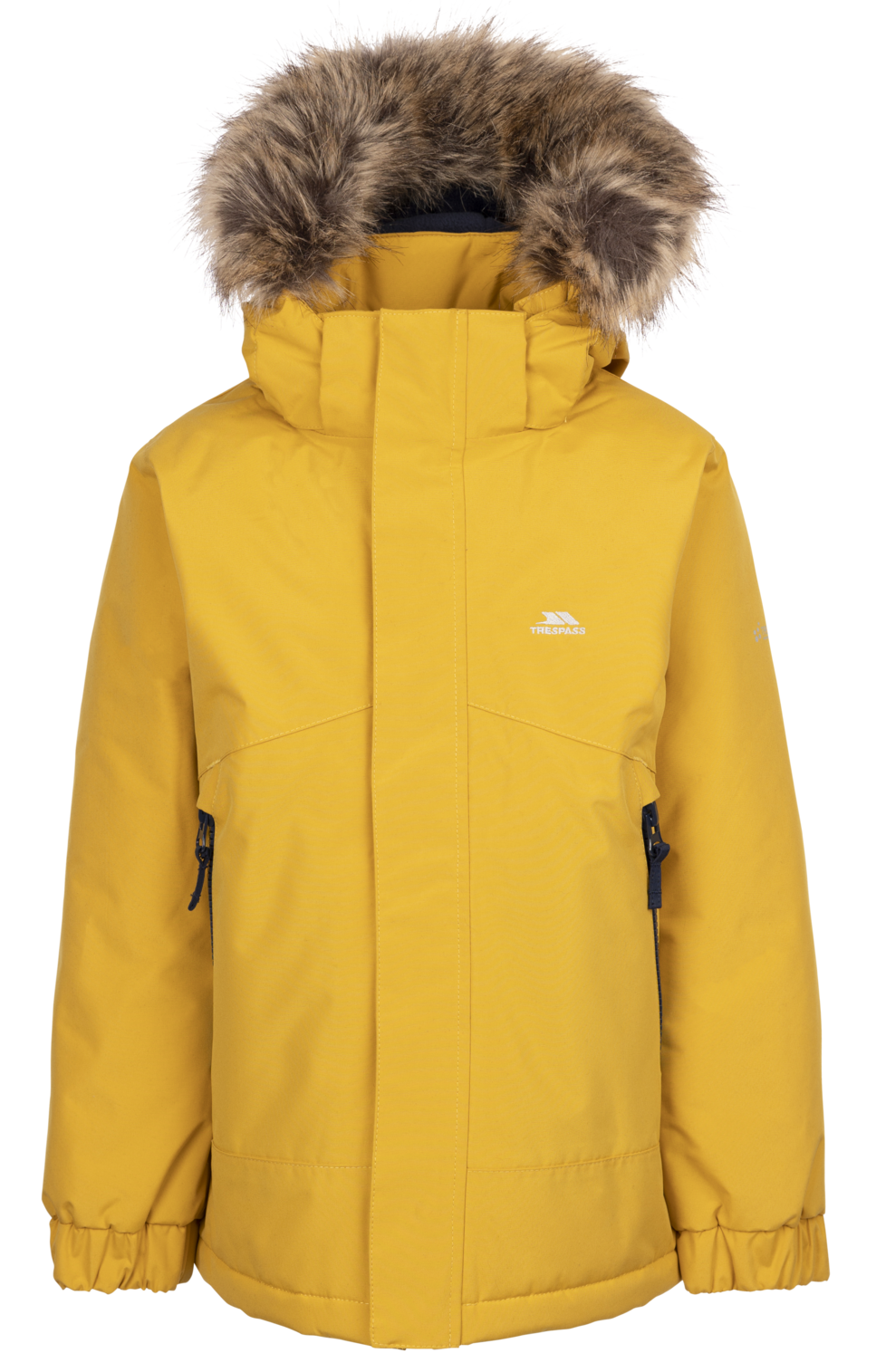 Tresspass WYALD - UNISEX KIDS RAINWEAR JACKET - HONEYBEE