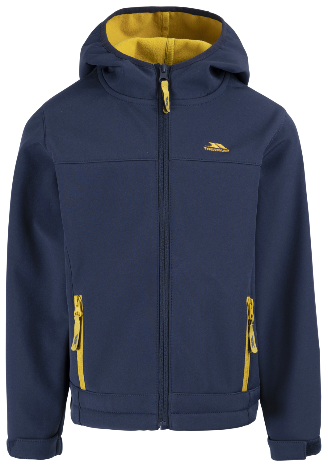 Tresspass FASTER - UNISEX SOFTSHELL JACKET - NAVY/SULPHUR