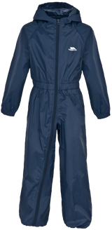Tresspass BUTTON - CHILDS UNISEX RAIN SUIT - NAVY BLUE
