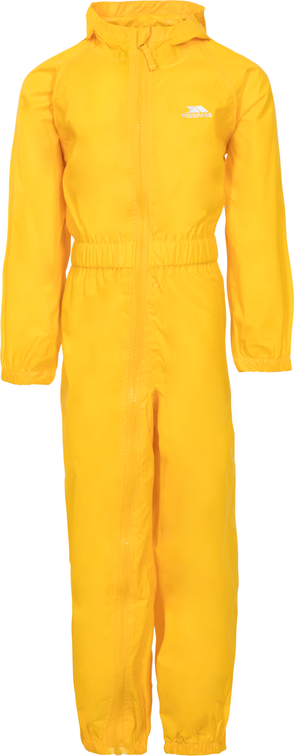 Tresspass BUTTON - CHILDS UNISEX RAIN SUIT - SUNSHINE