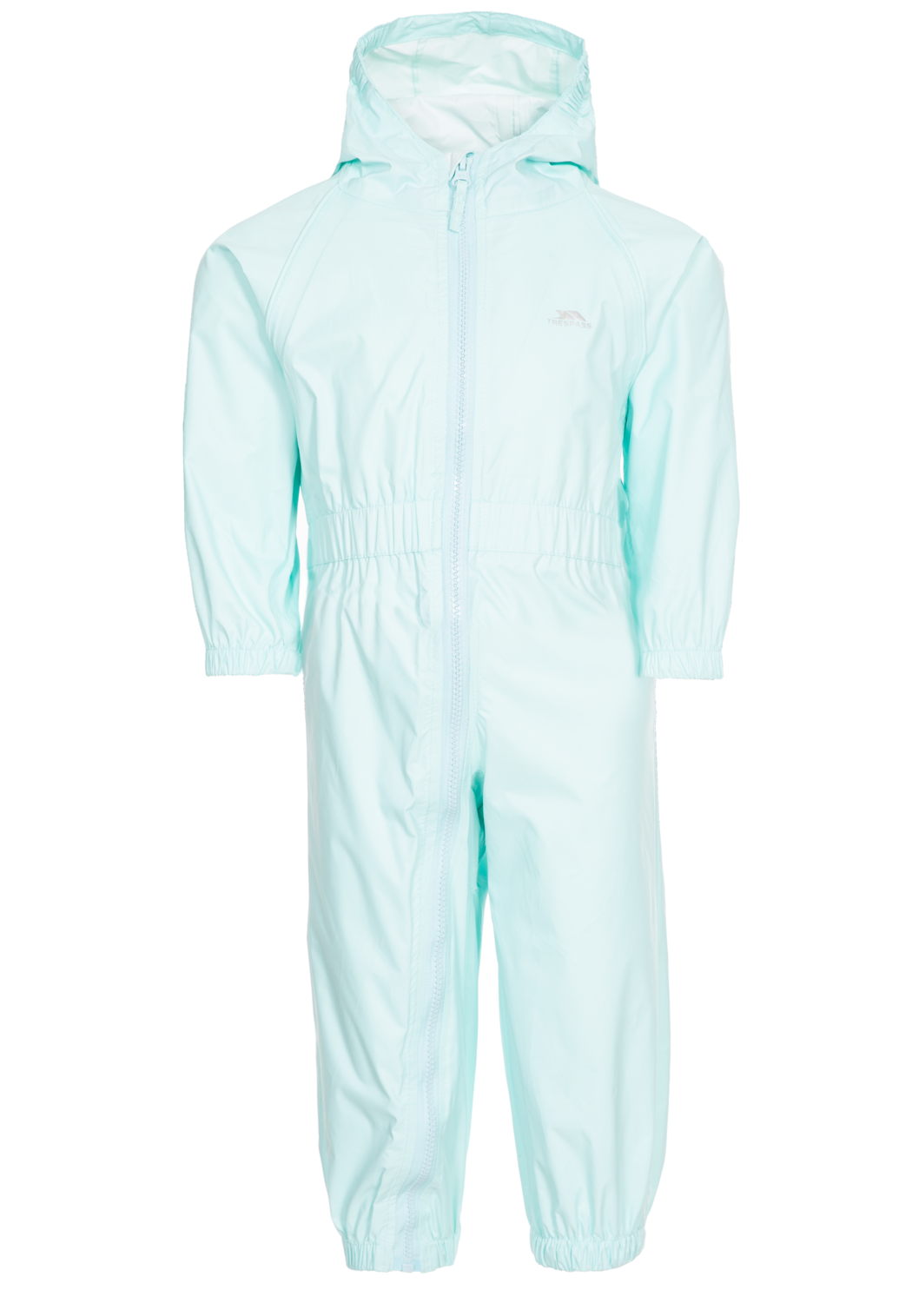 Tresspass BUTTON - BABIES RAIN SUIT - PALE MINT