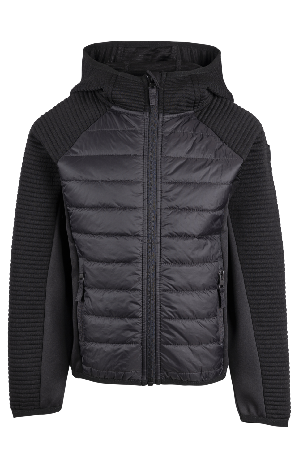 Tresspass ROADIE - KIDS UNISEX HYBRID TOP - BLACK