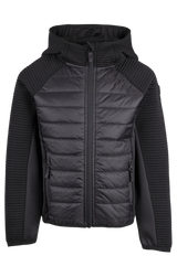 Tresspass ROADIE - KIDS UNISEX HYBRID TOP - BLACK