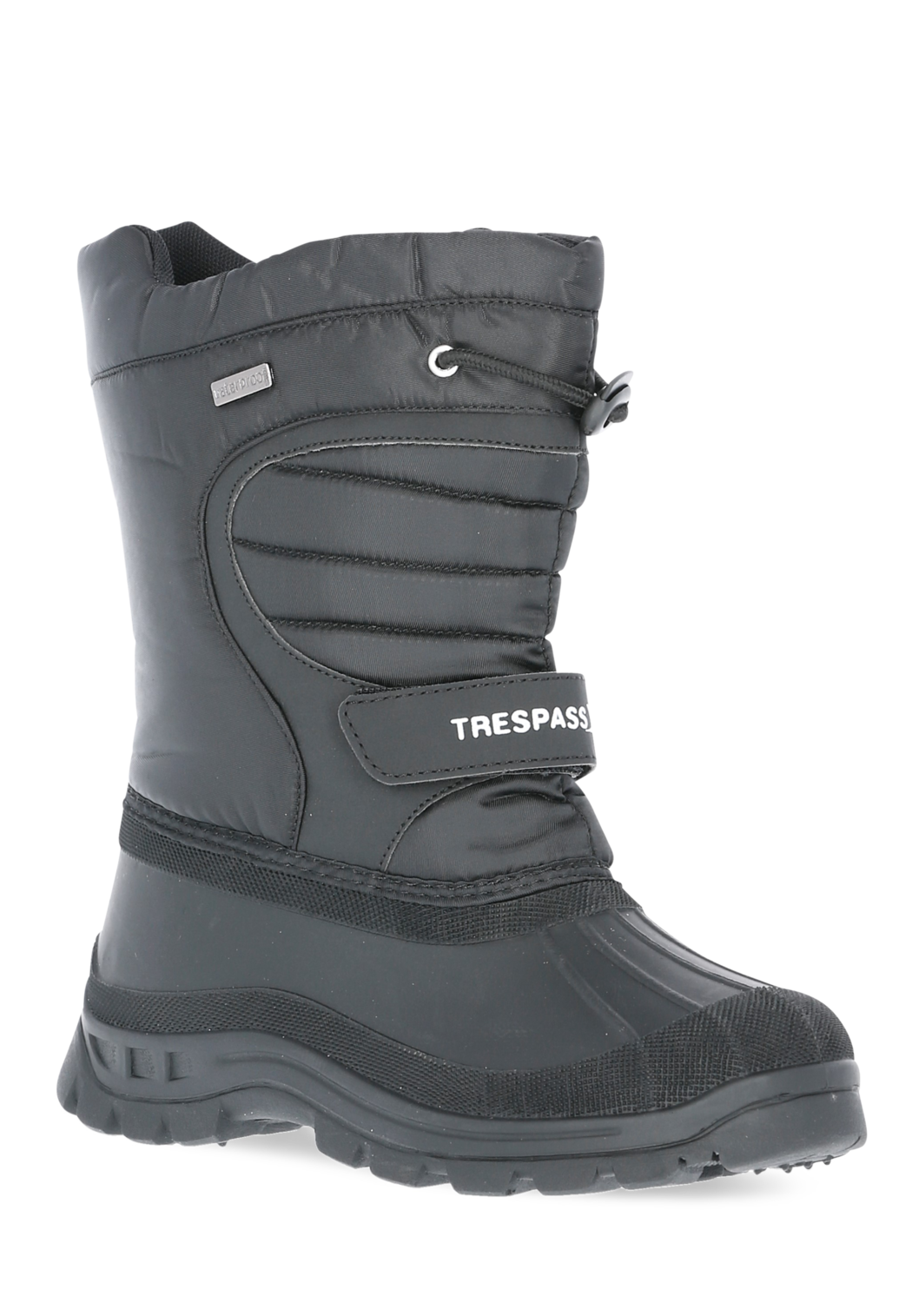 Tresspass DODO - UNISEX YOUTHS SNOW BOOT - BLACK