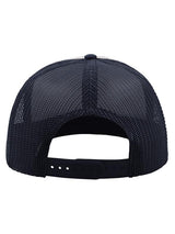 Atlantis Unisex Snap 90S Flat Visor 5 Panel Trucker Cap ACSN90 - Navy/Navy