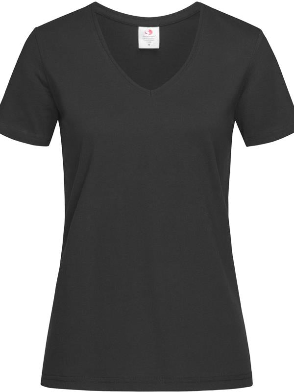 Stedman Classic Ringspun 155 Regular Fit V Neck Tee Ladies ST2700
