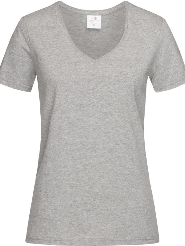 Stedman Classic Ringspun 155 Regular Fit V Neck Tee Ladies ST2700