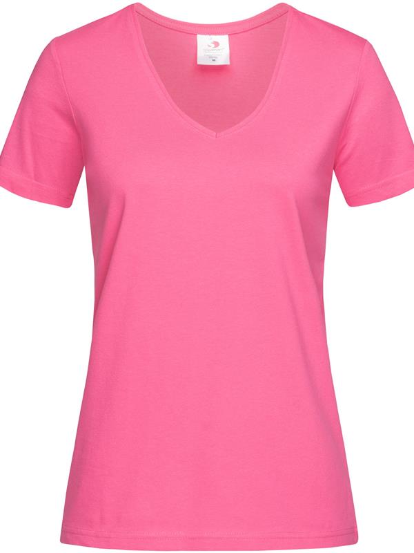 Stedman Classic Ringspun 155 Regular Fit V Neck Tee Ladies ST2700