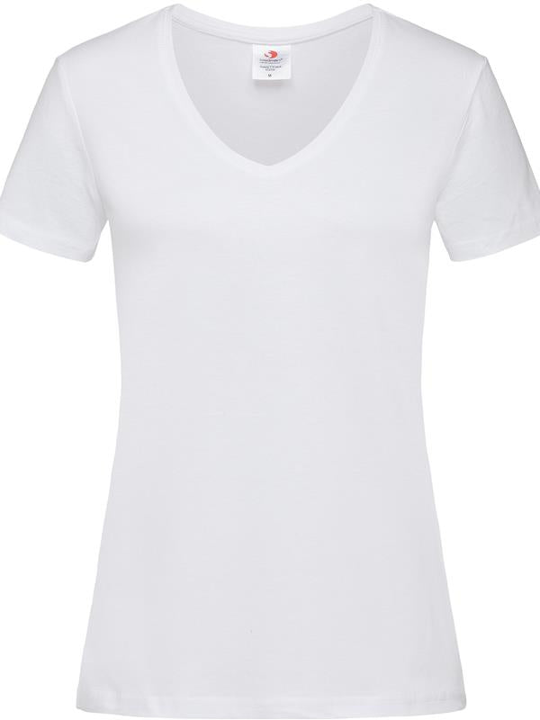 Stedman Classic Ringspun 155 Regular Fit V Neck Tee Ladies ST2700