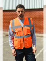 Korntex High Vis Executive Multifunction Safety Vest KXEXEC