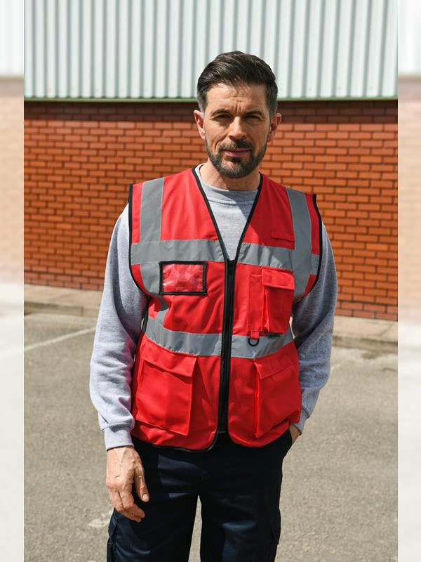 Korntex High Vis Executive Multifunction Safety Vest KXEXEC