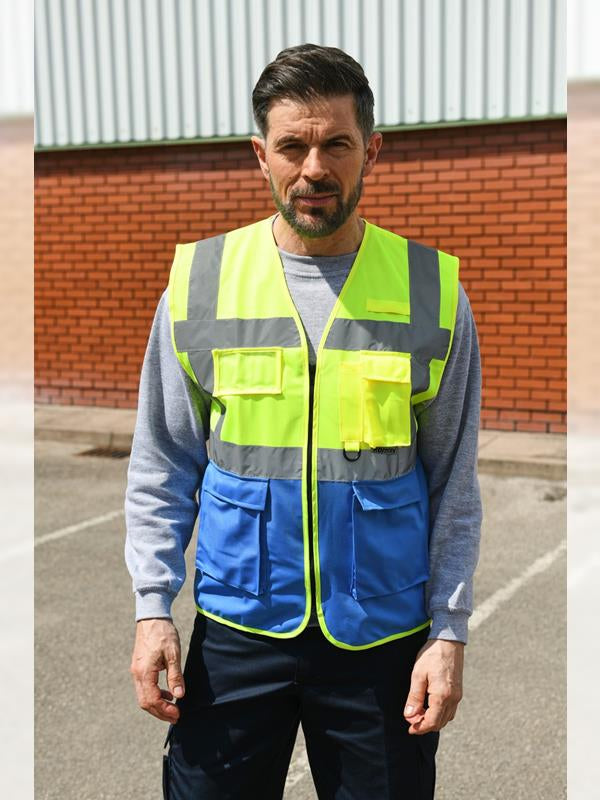 Korntex High Vis Executive Multifunction Safety Vest KXEXEC