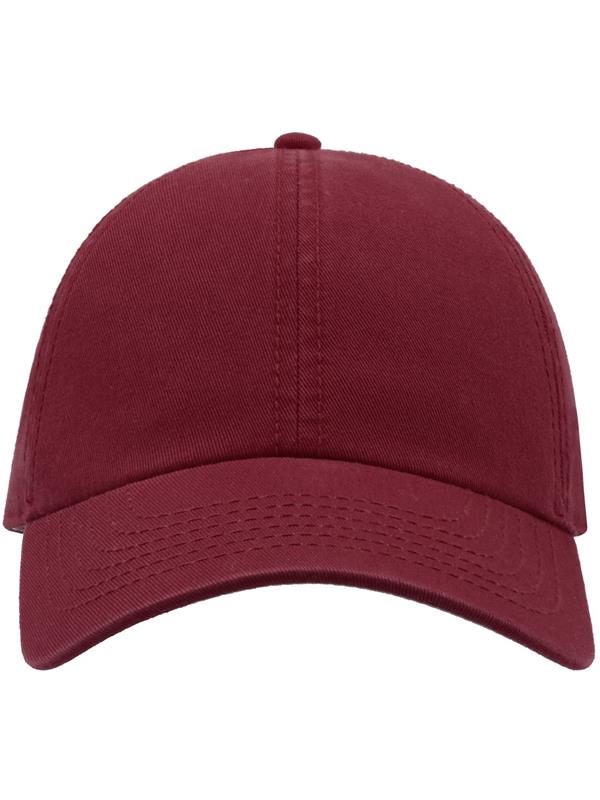 Atlantis Action 6 Panel Chino Baseball Cap ACACTI - Burgundy