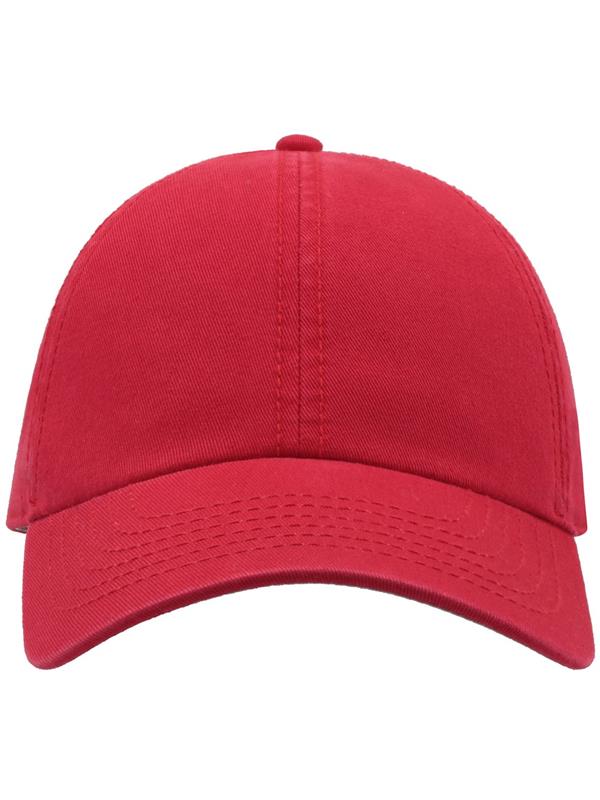 Atlantis Action 6 Panel Chino Baseball Cap ACACTI - Red