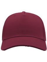 Atlantis Cargo Weathered Visor 5 Panel Cap ACCARG - Burgundy