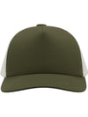 Atlantis Record Mid Visor 5 Panel Trucker Cap ACRECO - Olive
