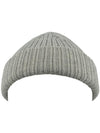 Atlantis Unisex Docker Short Beanie With Turn Up ACDOCB - Grey Melange
