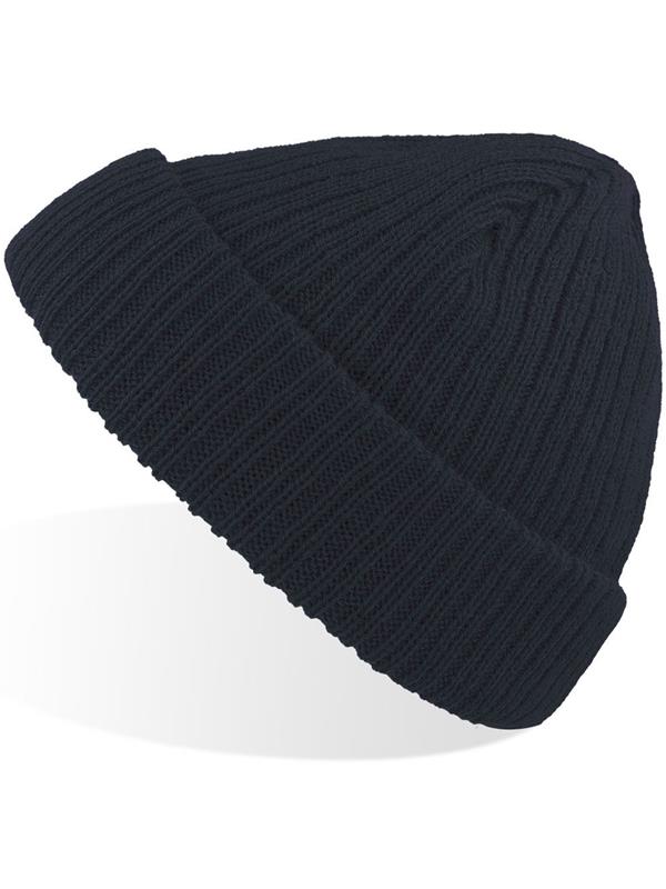 Atlantis Unisex Docker Short Beanie With Turn Up ACDOCB - Navy