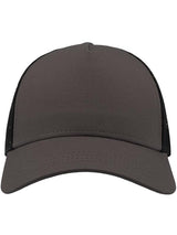 Atlantis Rapper Cotton 5 Panel Trucker Cap ACRAPC - Dk Grey/Black