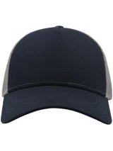 Atlantis Rapper Cotton 5 Panel Trucker Cap ACRAPC - Navy/Grey