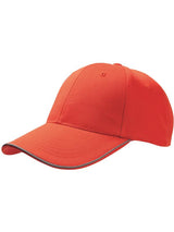 Atlantis Reflect 6 Panel Reflective Piping Baseball Cap ACREFL