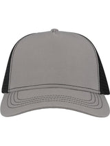 Atlantis Canvas S Recycled 5 Panel Trucker ACRACS - Grey/Black