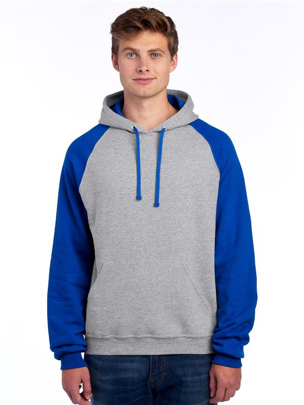 Jerzees Nublend Open End 275 Regular Fit Colour Block Raglan Hood Adult J96CM
