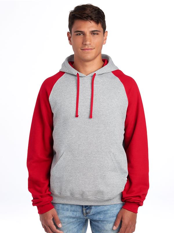 Jerzees Nublend Open End 275 Regular Fit Colour Block Raglan Hood Adult J96CM