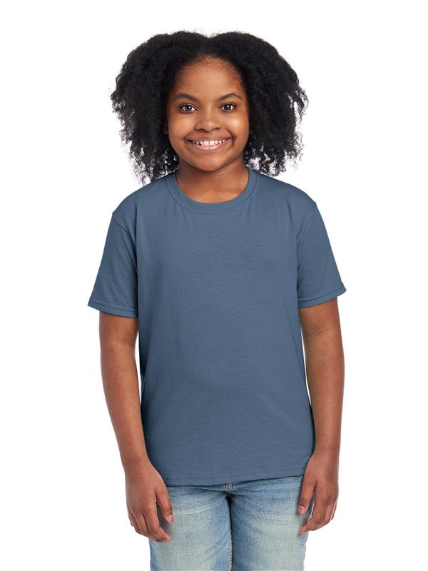 Jerzees Eco Premium Combed 165 Regular Fit Organic Tee Kids - Black - 3>4 (104cm) J470Y