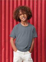Jerzees Eco Premium Combed 165 Regular Fit Organic Tee Kids - Black - 3>4 (104cm) J470Y