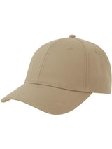 Atlantis Hit S Twill Curved Visor 6 Panel Sustainable Structured Cap ACHITS - Khaki