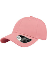 Atlantis Hit S Twill Curved Visor 6 Panel Sustainable Structured Cap ACHITS - Pink