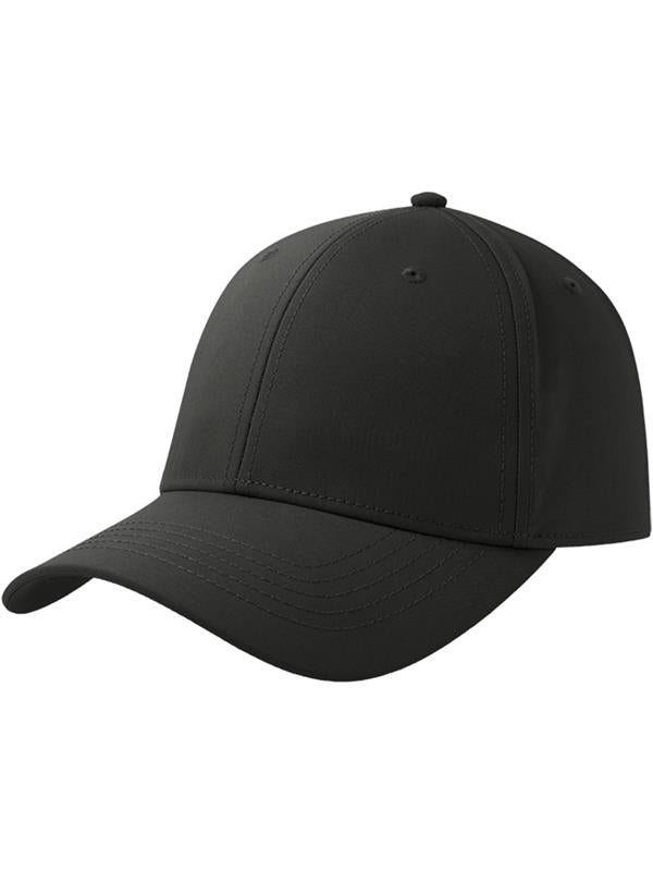Atlantis Pitch Recycled Flexible Stretch 6 Panel Fitted Cap - Black - S/M ACPTCH