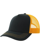 Atlantis Canvas S Recycled 5 Panel Trucker ACRACS - Navy/Yellow