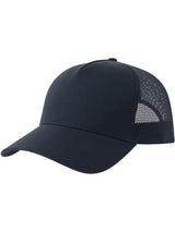 Atlantis Rapper Cotton S 5 Panel Sustainable Trucker Cap ACRPCT - Navy/Navy