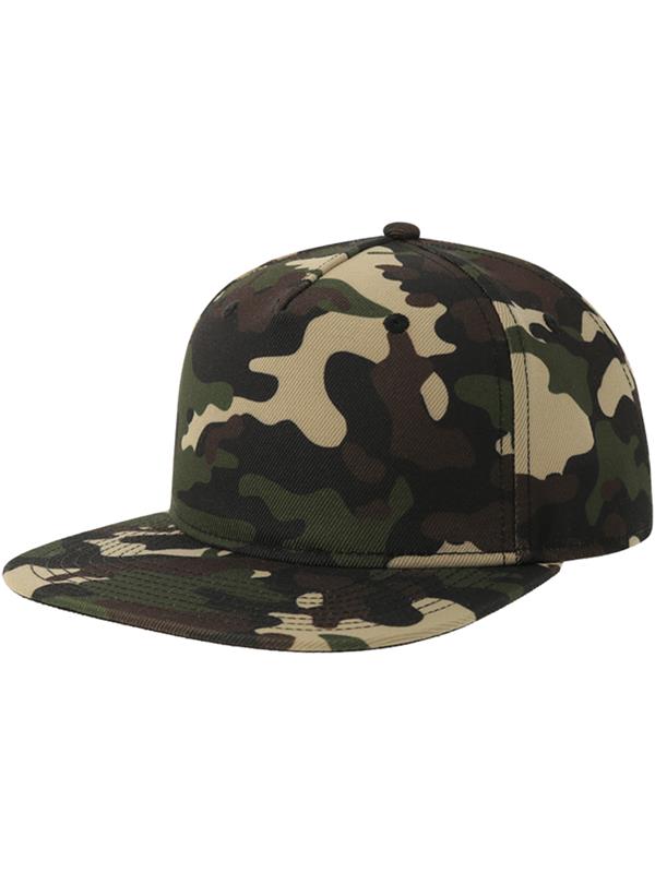 Atlantis Snap Back Flat Visor 5 Panel Sustainable Cap ACSNFS