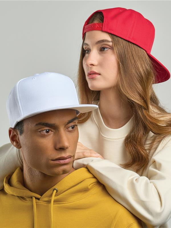 Atlantis Snap Back Flat Visor 5 Panel Sustainable Cap ACSNFS