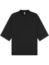 Casual Premium Combed 220 Oversize Extended Neck Half Sleeve Tee CRBT510