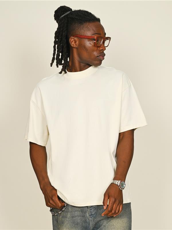 Casual Premium Combed 220 Oversize Extended Neck Tee CRBT500