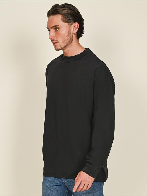 Casual Core Combed 180 Acid Oversize Extended Neck L/S Tee Tall CRBTAC455